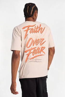 Southpole Faith Over Fear Embroidered Graphic Tee