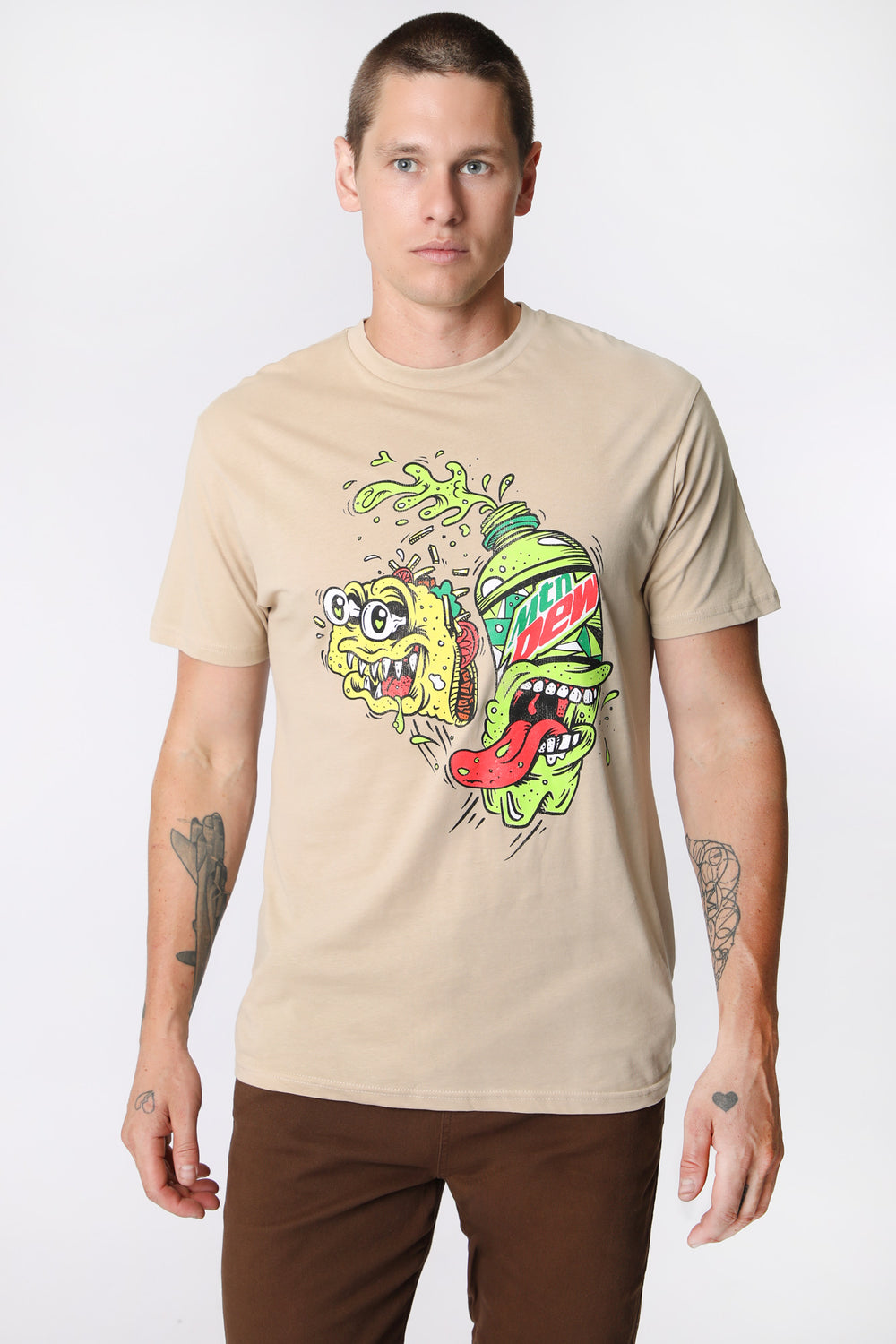 Mens Mountain Dew & Taco T-Shirt Mens Mountain Dew & Taco T-Shirt