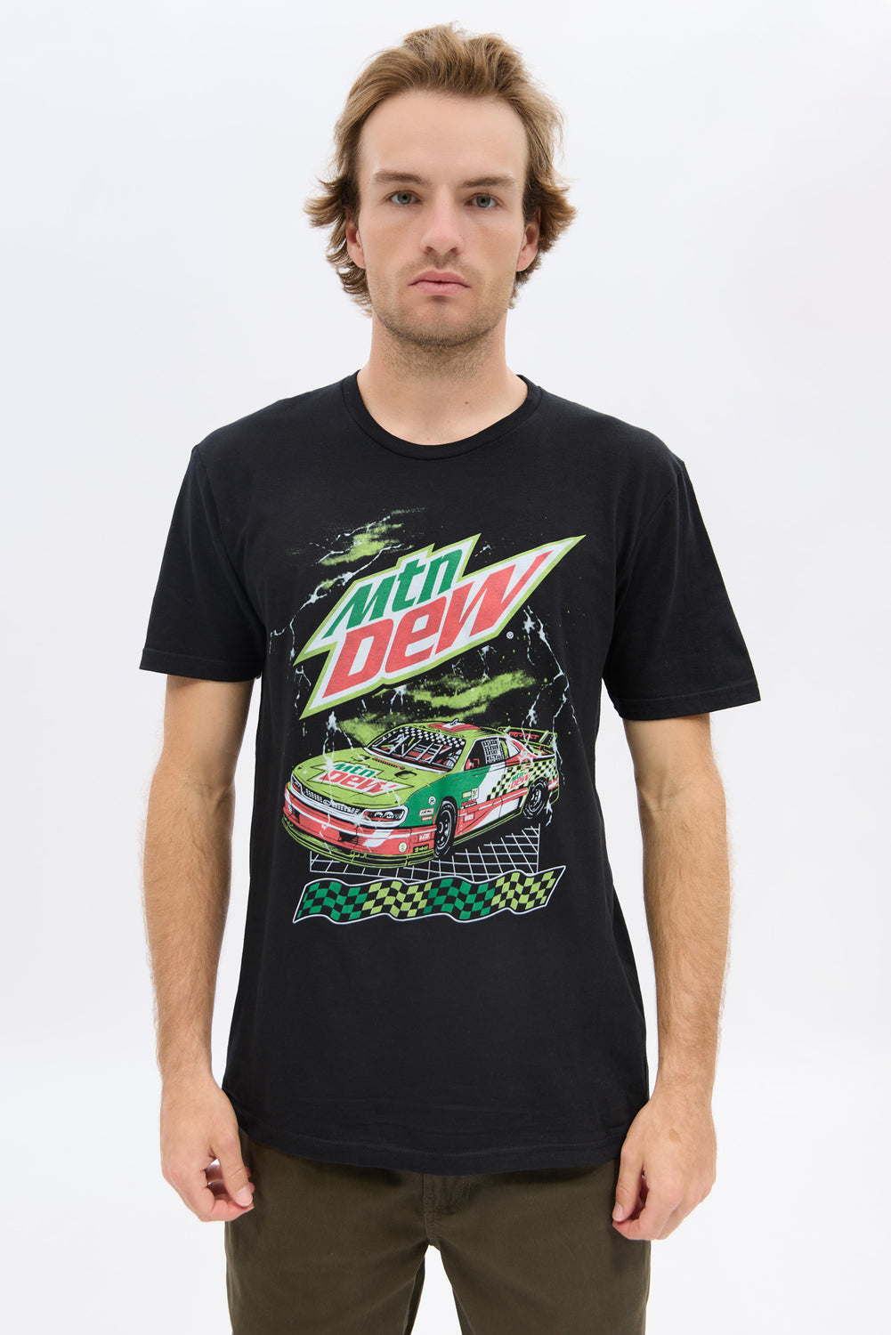 Mens Mtn Dew Race Car T-Shirt Mens Mtn Dew Race Car T-Shirt