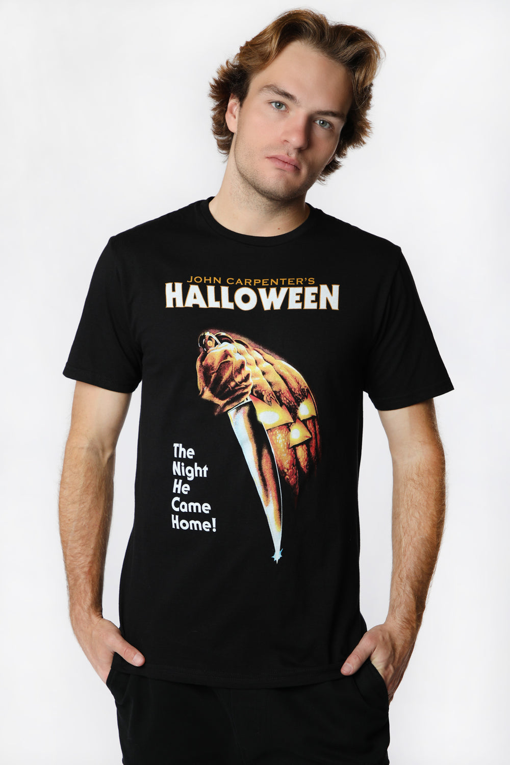 Mens Halloween Graphic T-Shirt Black