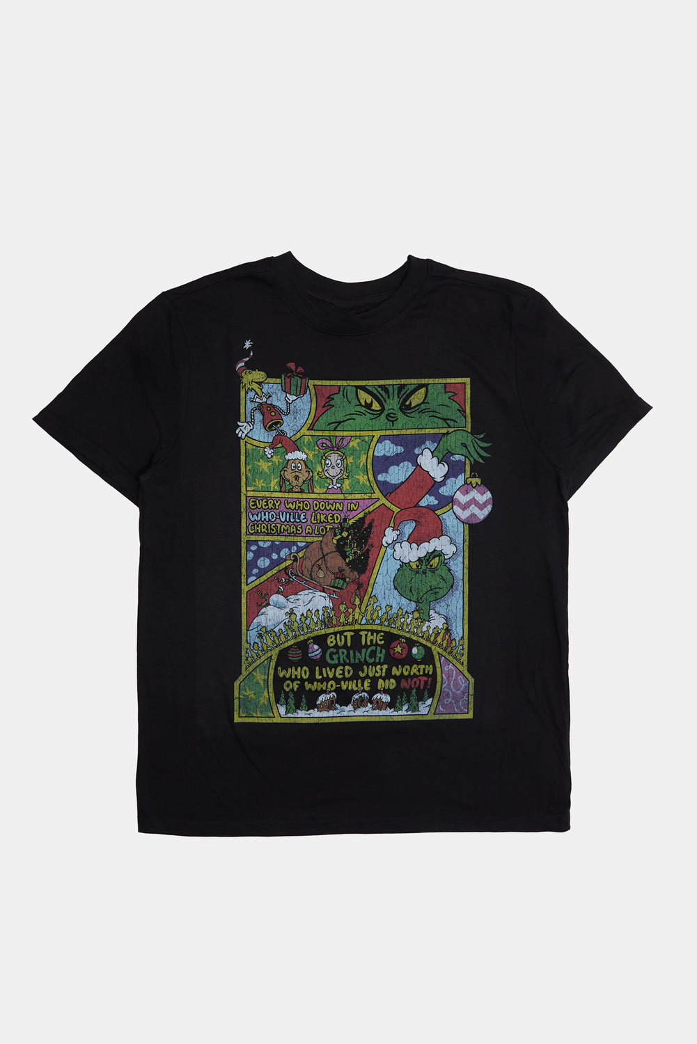 Mens The Grinch Comic Graphic T-Shirt Mens The Grinch Comic Graphic T-Shirt