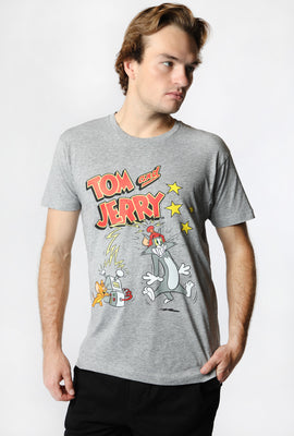 T-Shirt Imprimé Tom et Jerry Homme