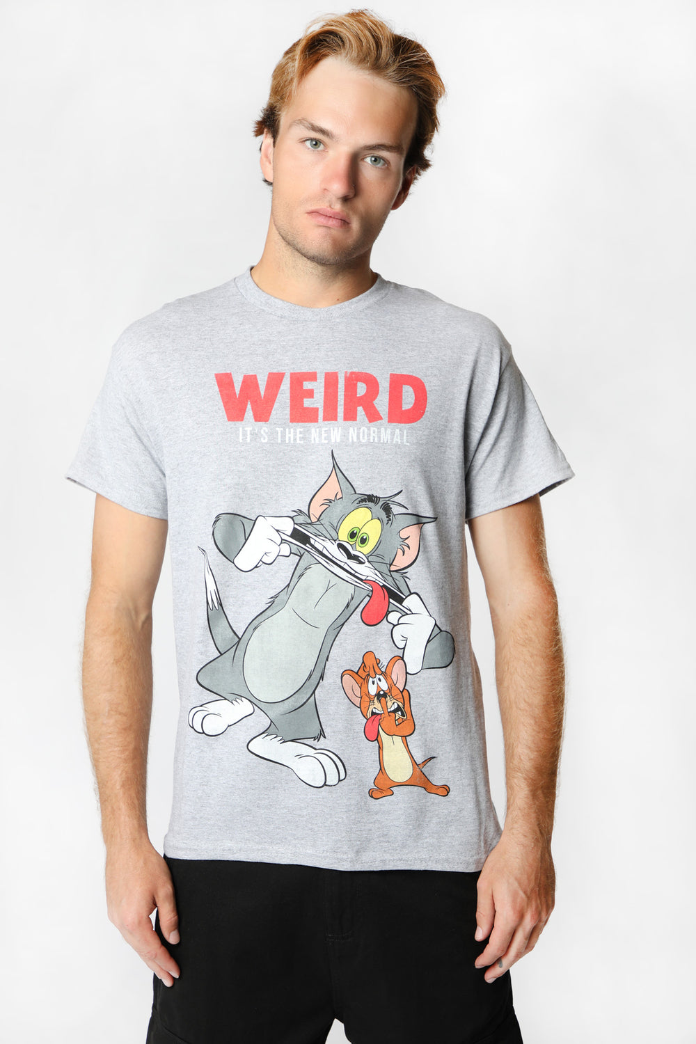 T-Shirt Imprimé Weird Tom et Jerry Homme T-Shirt Imprimé Weird Tom et Jerry Homme
