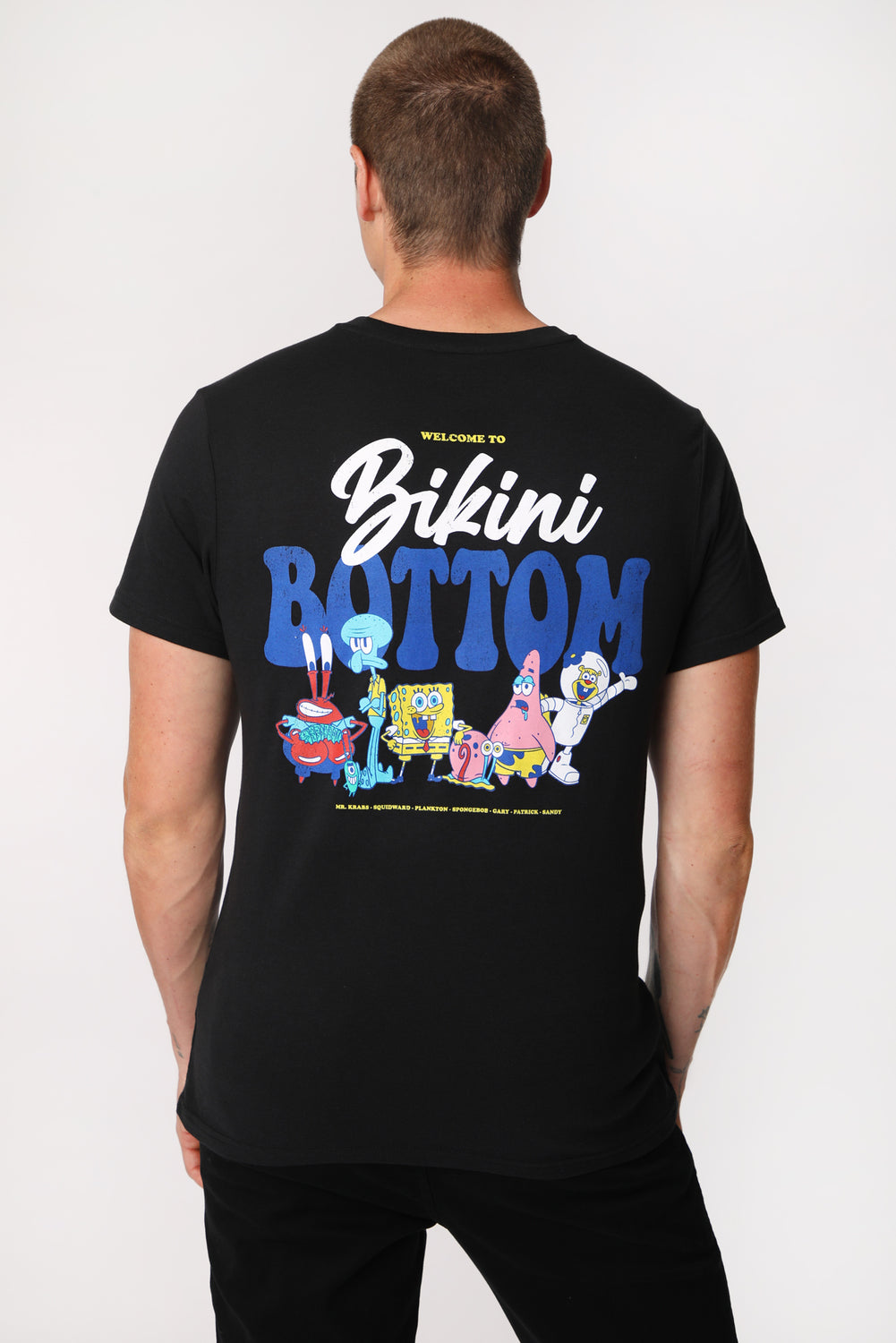 T-shirt imprimé Bikini Bottom Bob l'Éponge homme T-shirt imprimé Bikini Bottom Bob l'Éponge homme