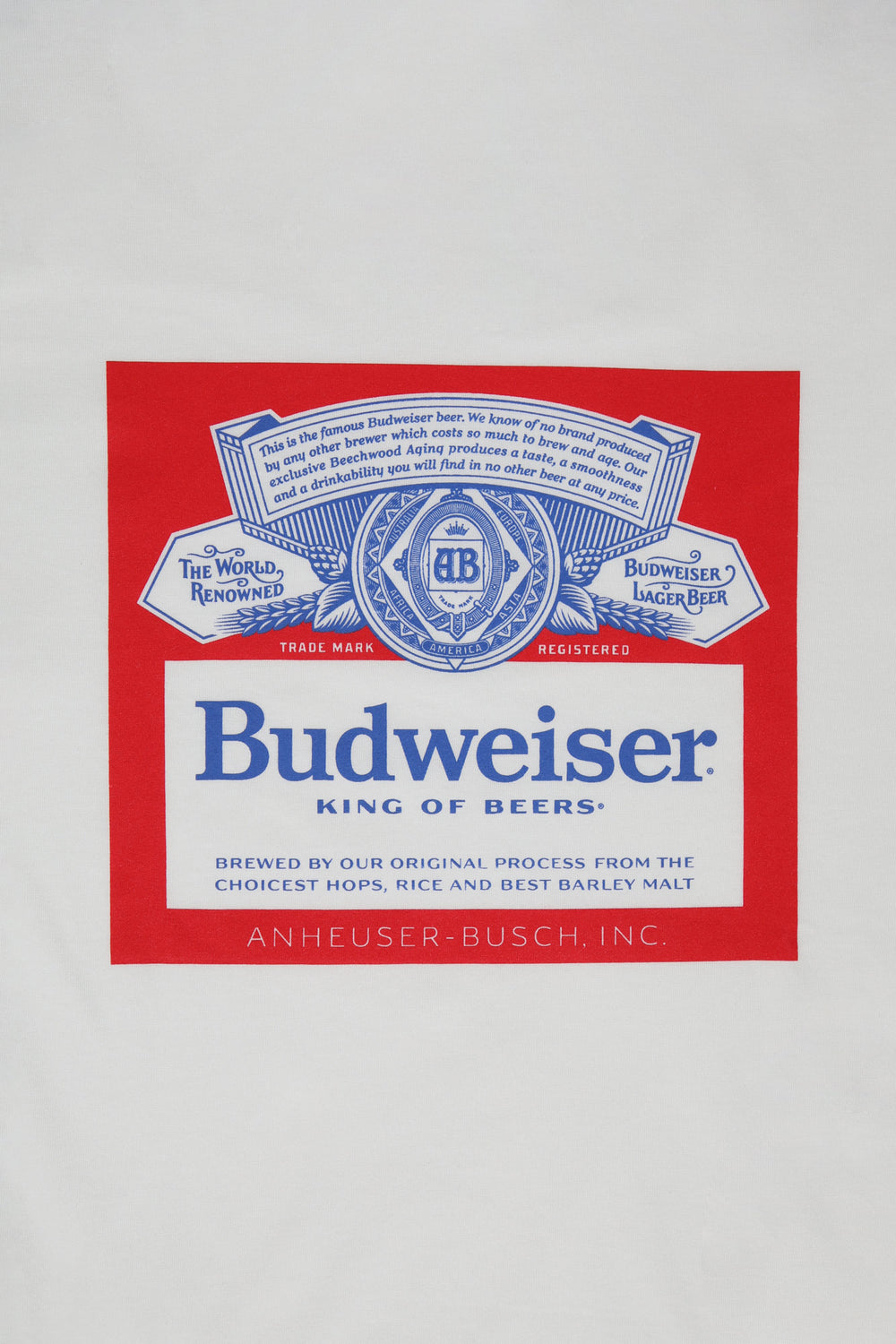 T-Shirt Imprimé Budweiser Homme T-Shirt Imprimé Budweiser Homme