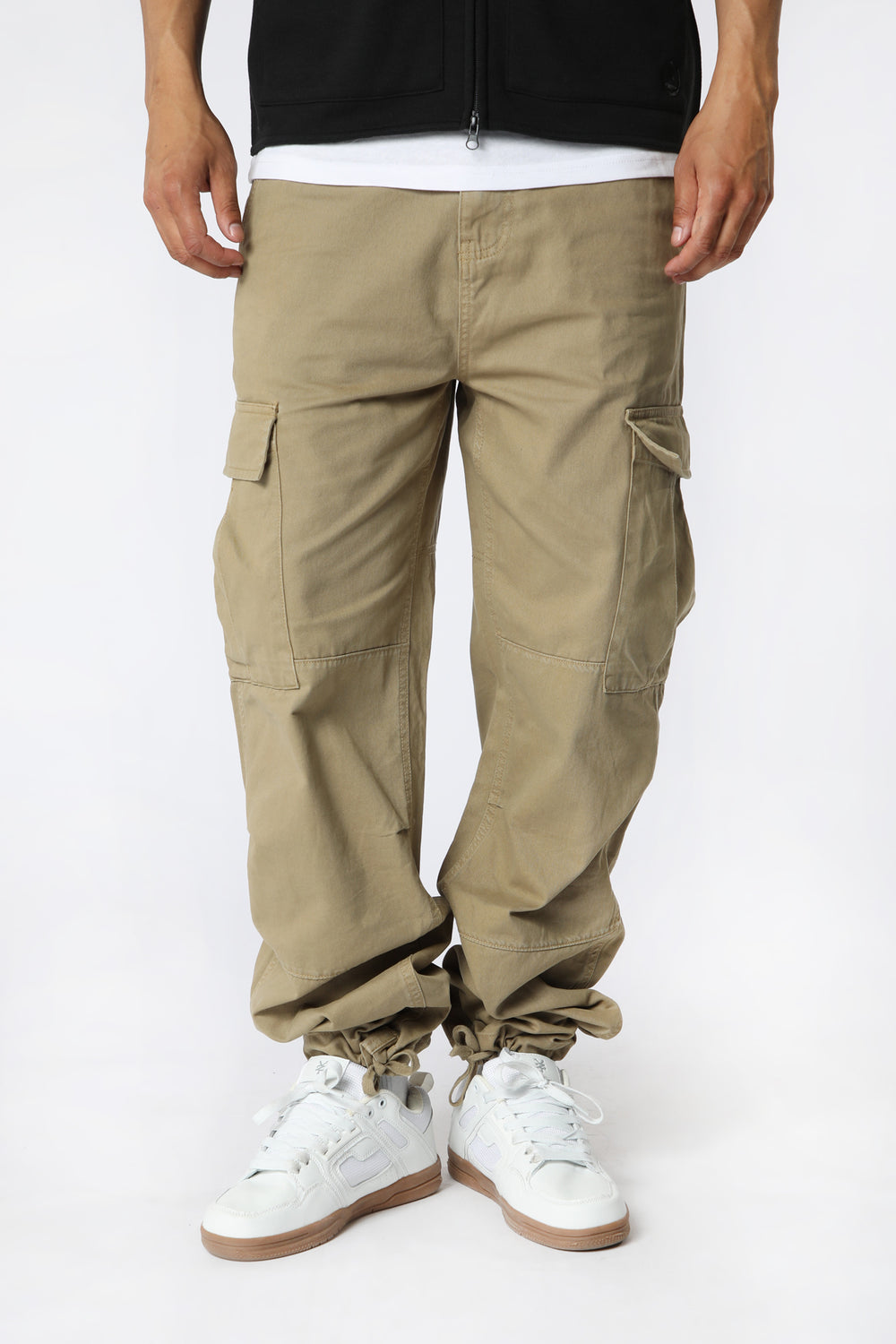 Pantalon Cargo en Coton Amnesia Homme Chameau