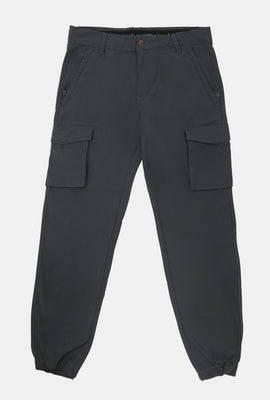 Mens Slim Chino Cargo Pants