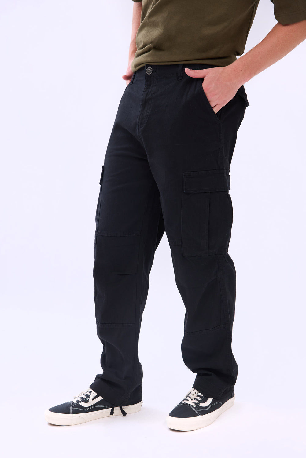 Pantalon cargo en sergé Arsenic homme Pantalon cargo en sergé Arsenic homme