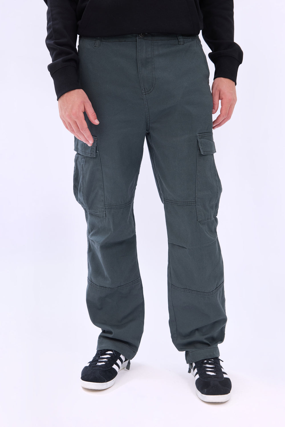 Pantalon cargo en sergé Arsenic homme Pantalon cargo en sergé Arsenic homme