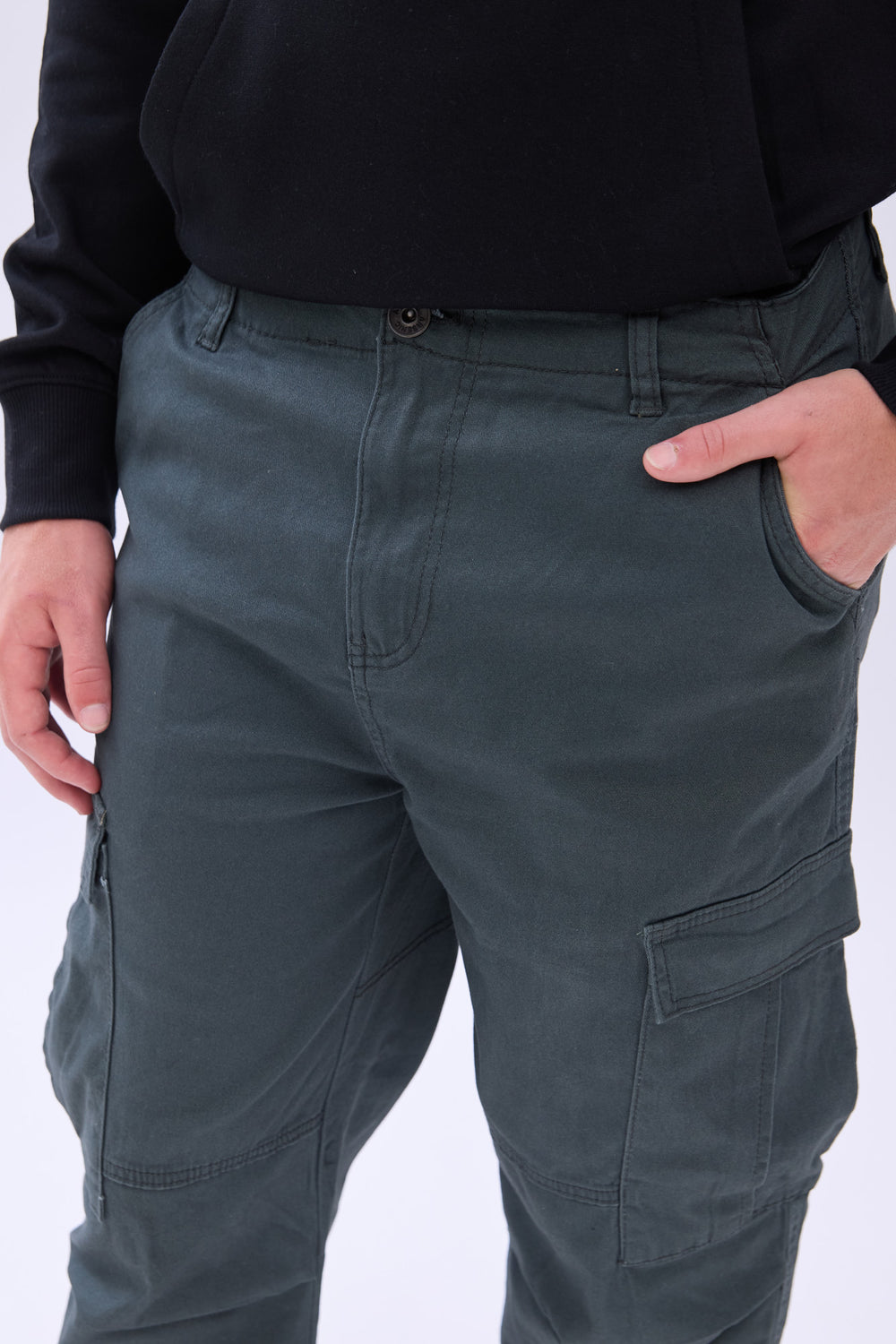 Pantalon cargo en sergé Arsenic homme Pantalon cargo en sergé Arsenic homme