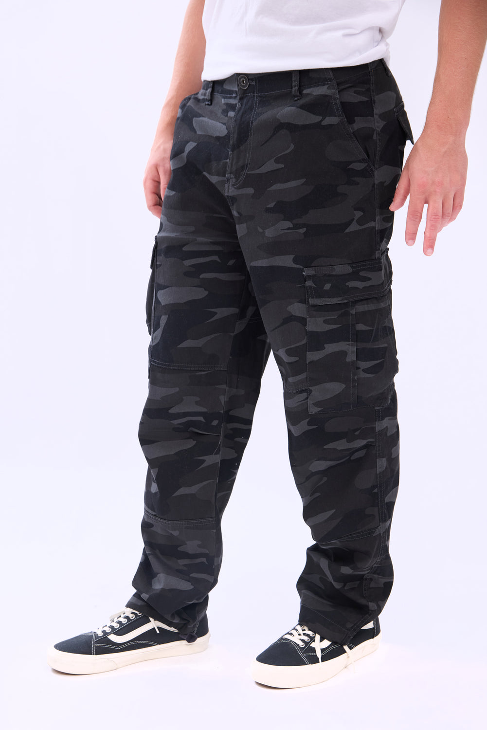 Pantalon cargo en sergé Arsenic homme Pantalon cargo en sergé Arsenic homme