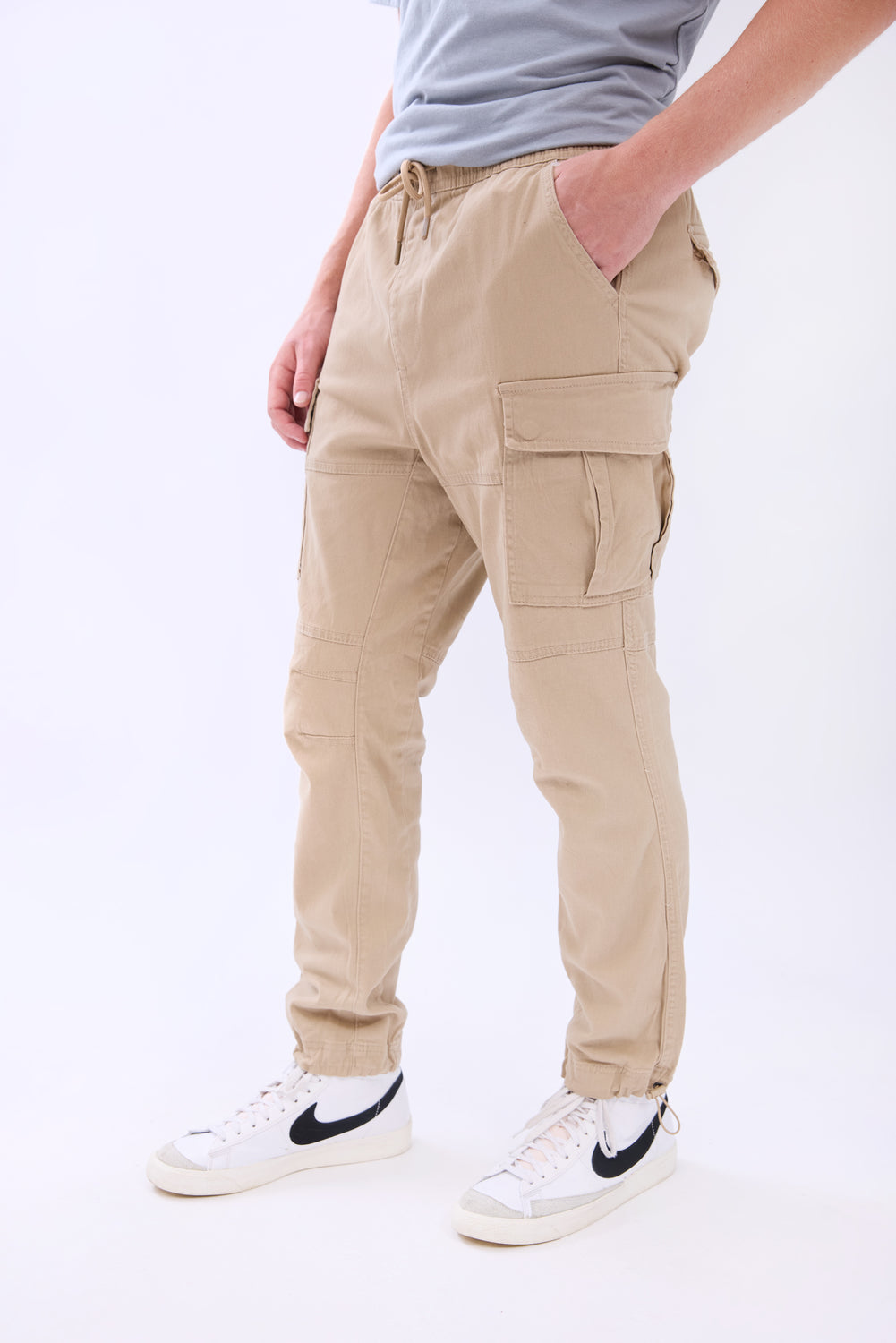 Pantalon cargo en sergé Arsenic homme Pantalon cargo en sergé Arsenic homme