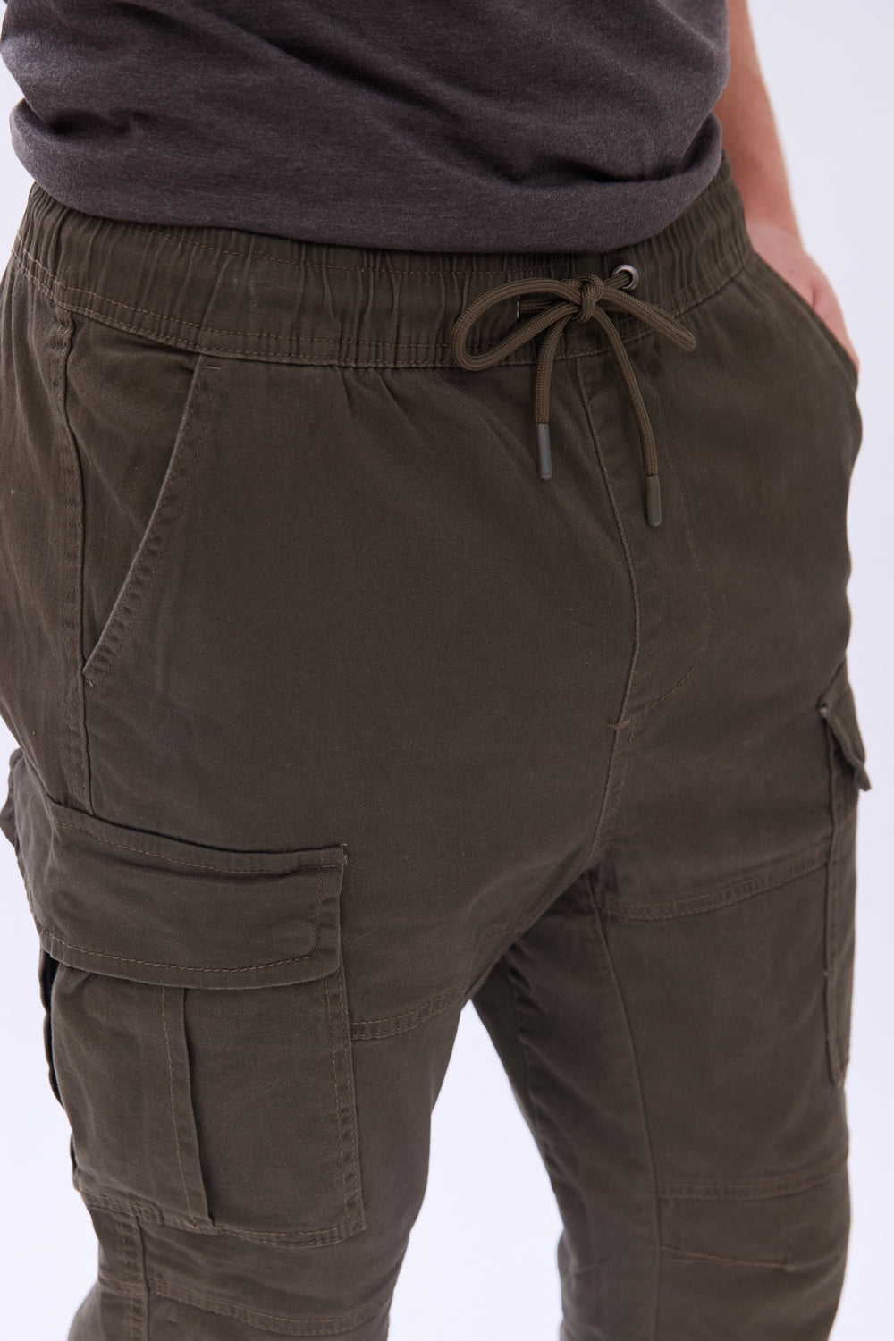 Pantalon cargo en sergé Arsenic homme Pantalon cargo en sergé Arsenic homme