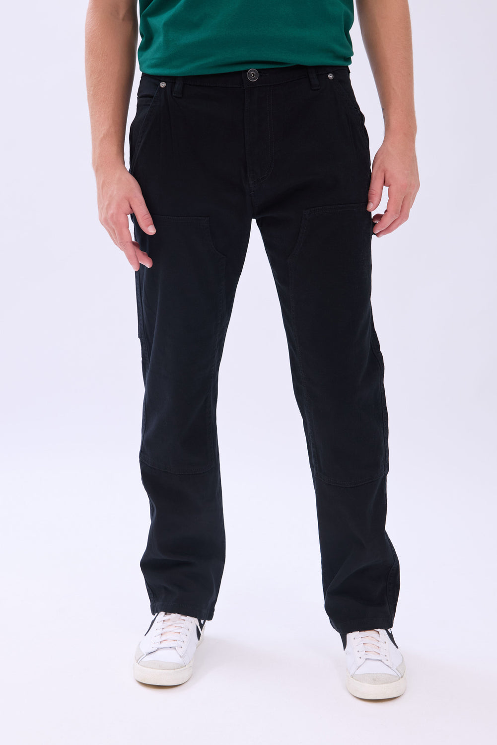 Pantalon de charpentier en sergé Arsenic homme Pantalon de charpentier en sergé Arsenic homme