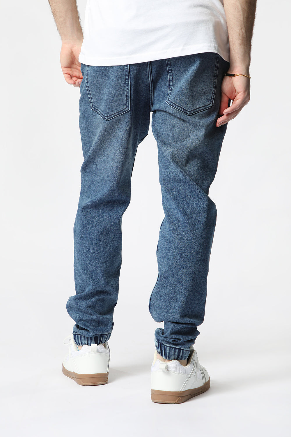 Jogger en Denim d'Aspect Usé Zoo York Homme Bleu Marine