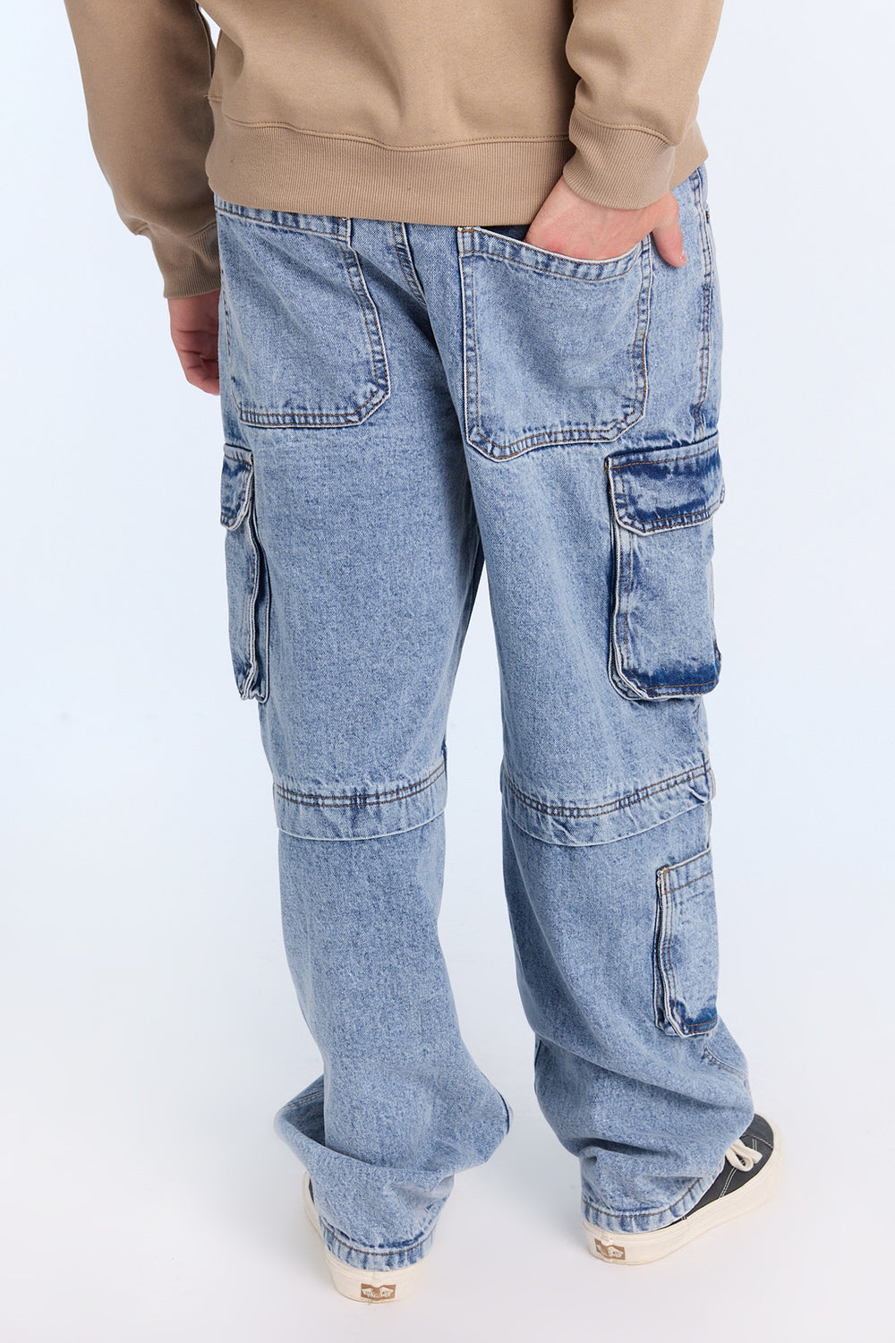 Jean cargo délavé léger homme Jean cargo délavé léger homme