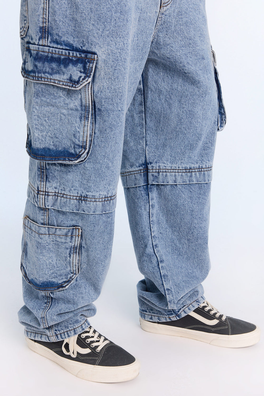 Jean cargo délavé léger homme Jean cargo délavé léger homme