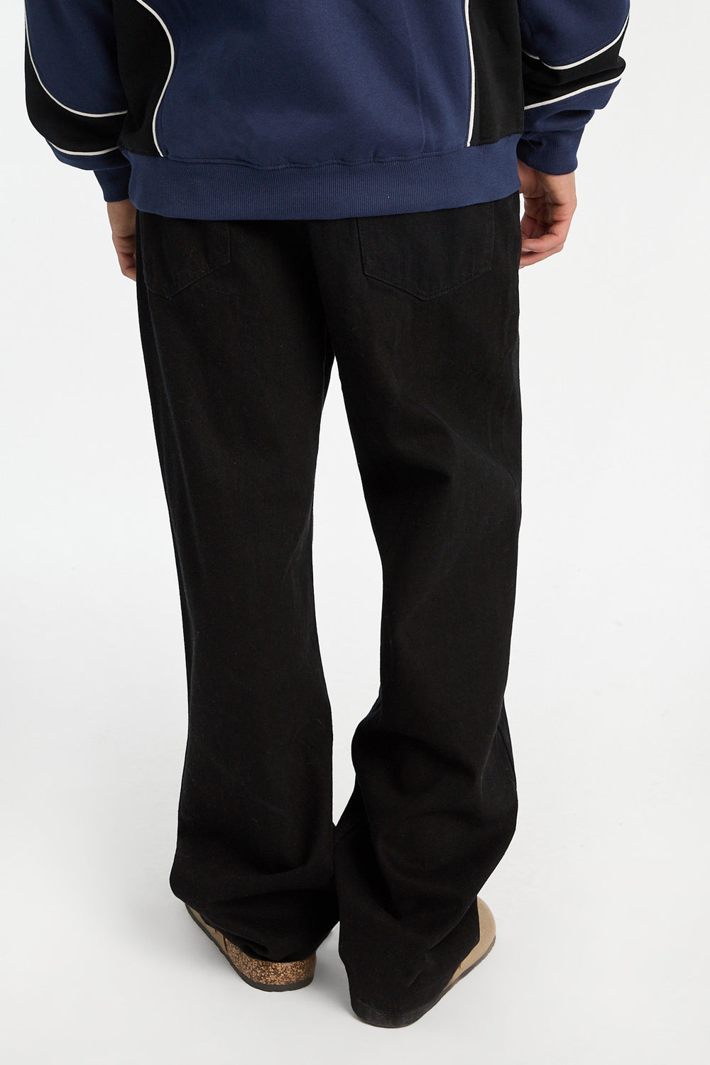 Jean ample délavé noir homme Jean ample délavé noir homme