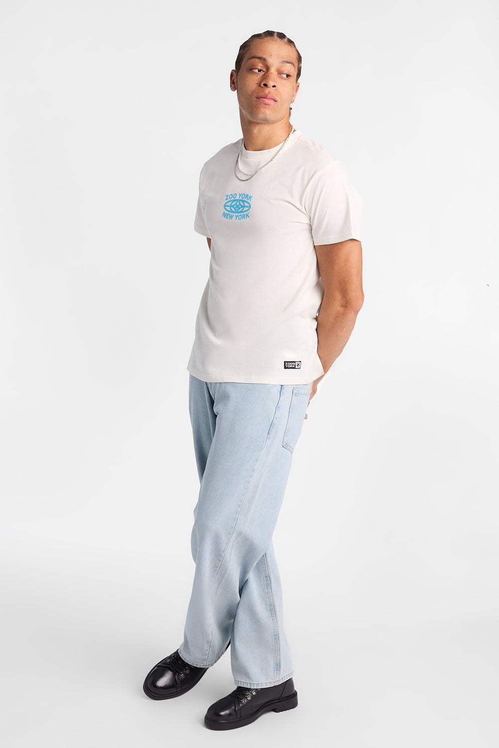 Jean ample délavé léger homme Jean ample délavé léger homme