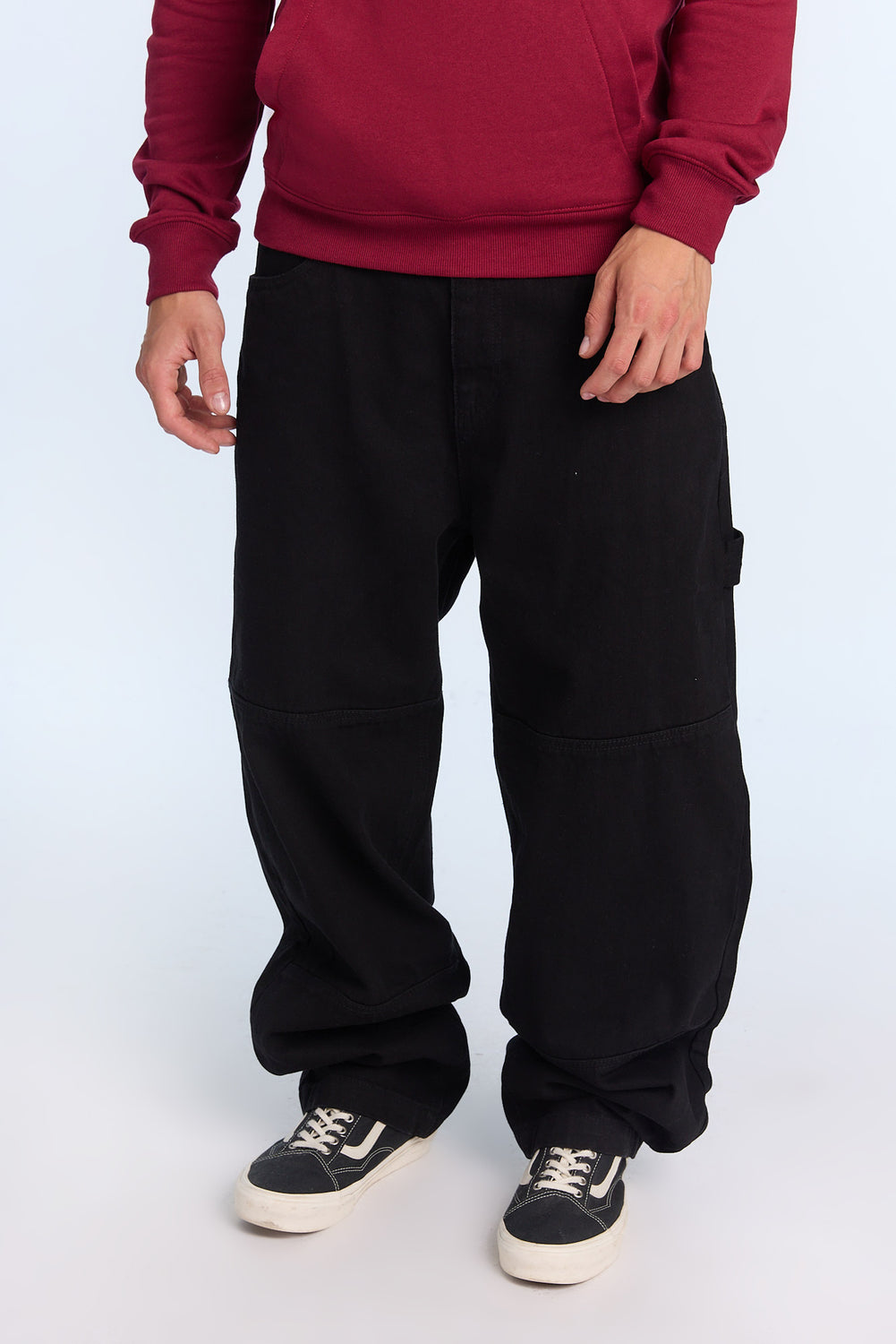 Mens Cut & Sew Black Carpenter Jeans Mens Cut & Sew Black Carpenter Jeans