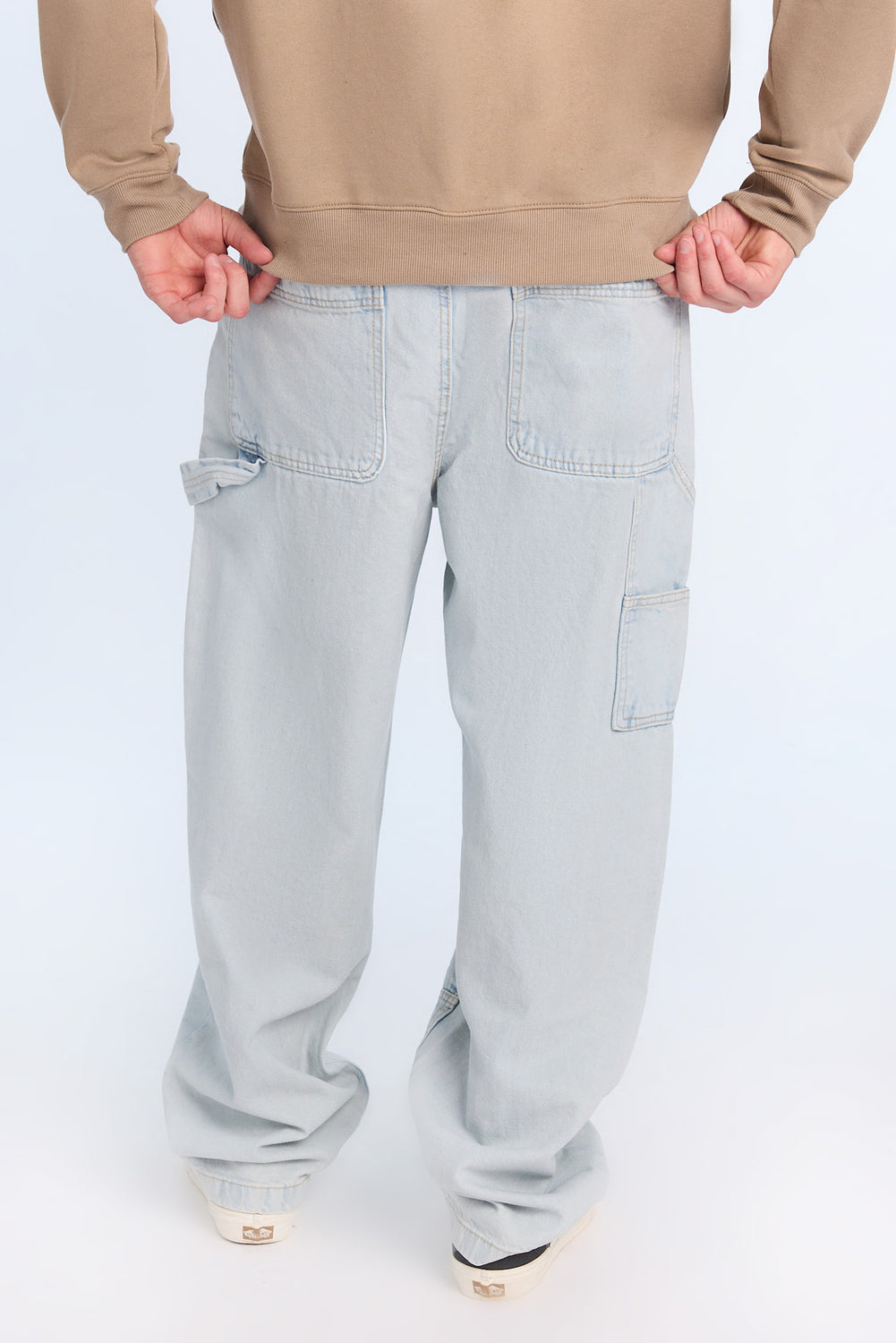 Jean de charpentier délavé léger homme Jean de charpentier délavé léger homme