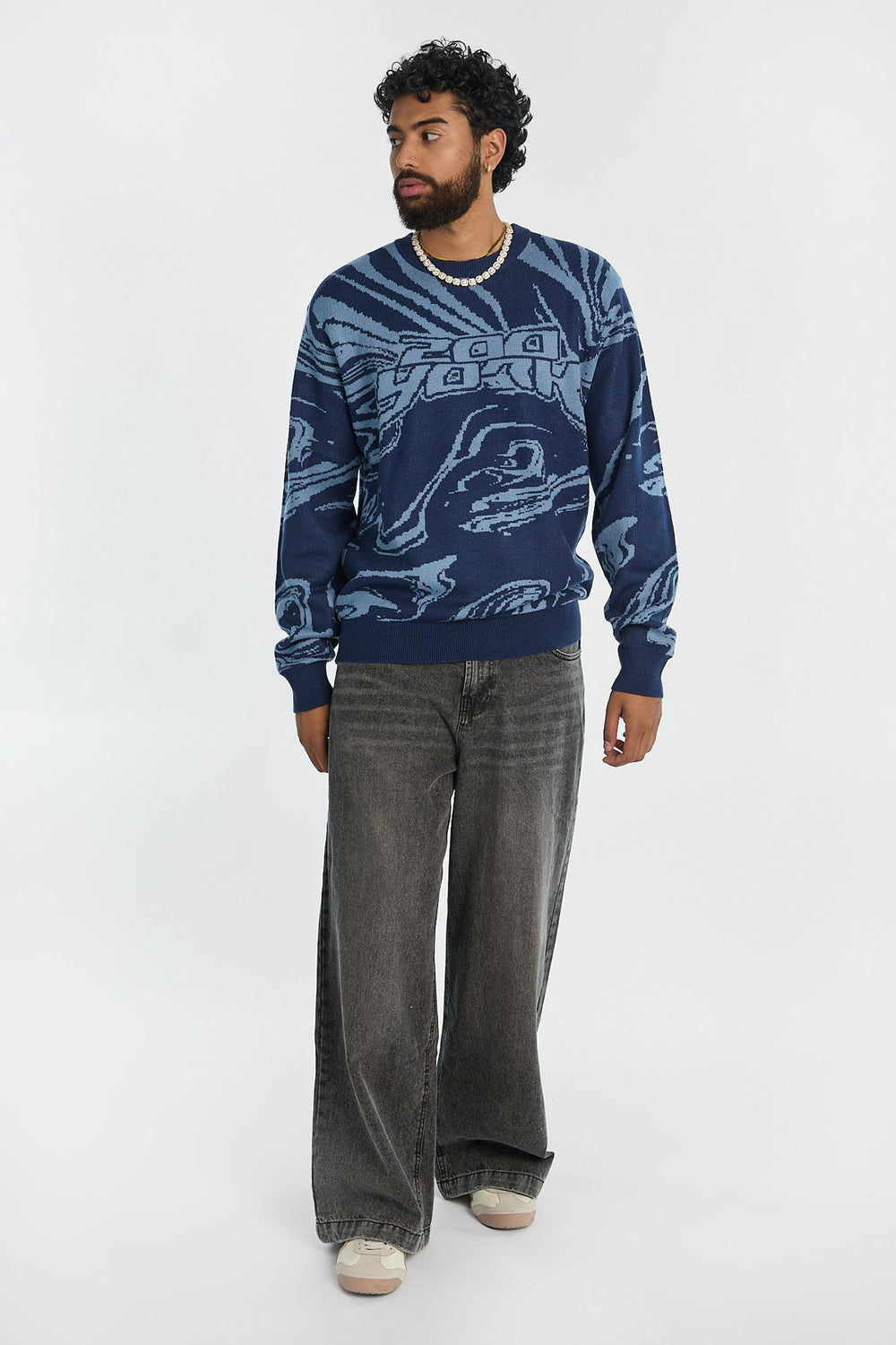 Jean super ample délavé noir homme Jean super ample délavé noir homme