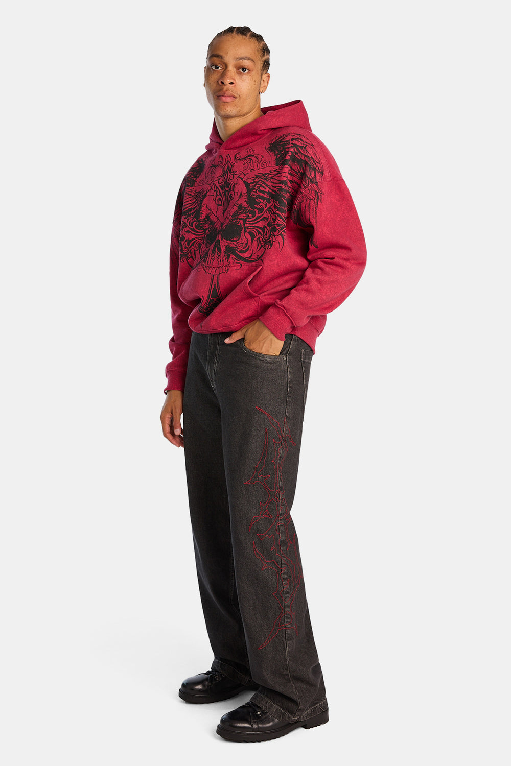 Ultra-Baggy Embroidered Jeans Ultra-Baggy Embroidered Jeans
