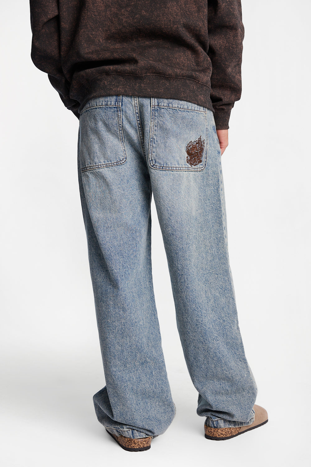 Ultra-Baggy Embroidered Jeans Ultra-Baggy Embroidered Jeans