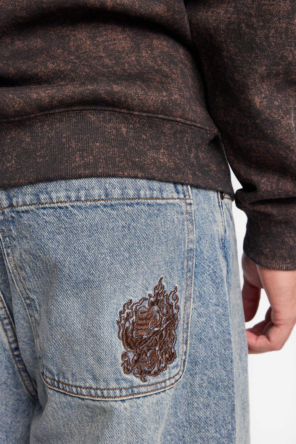 Ultra-Baggy Embroidered Jeans Ultra-Baggy Embroidered Jeans