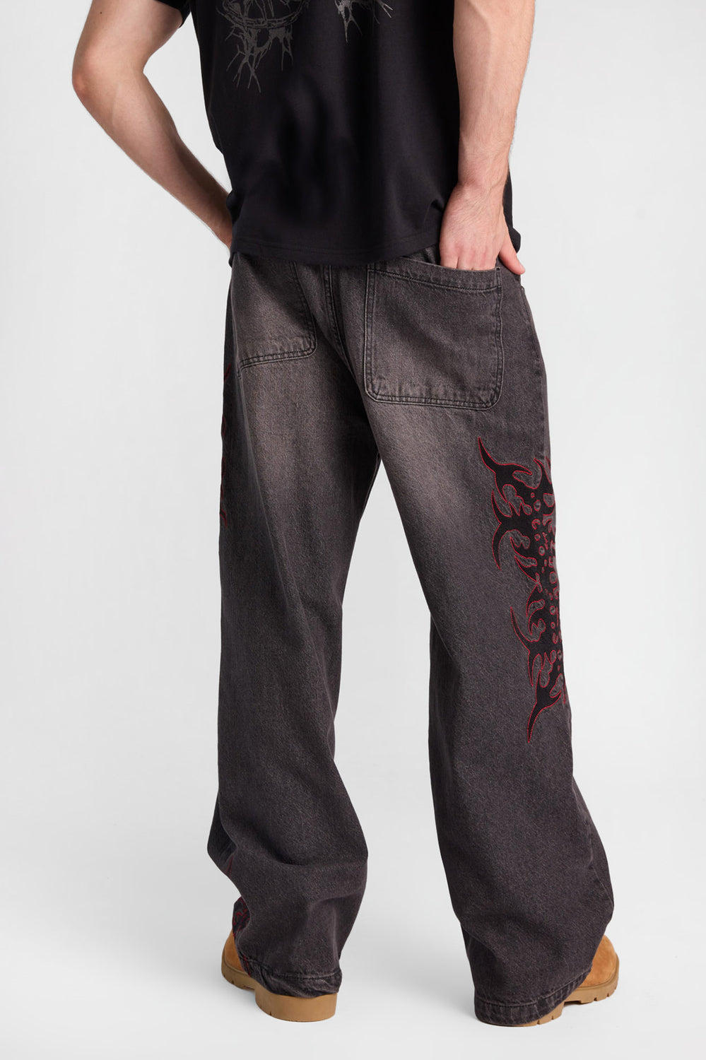 Jean ultra-ample brodé Arsenic Jean ultra-ample brodé Arsenic