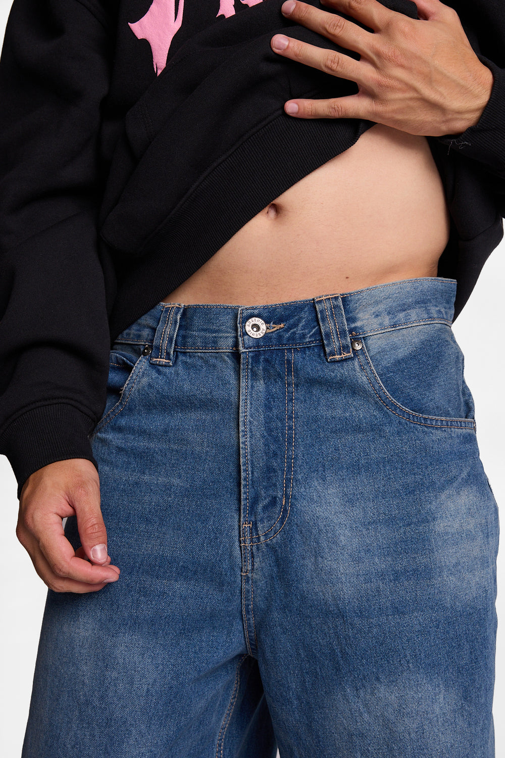 Jean ultra ample brodé Arsenic Jean ultra ample brodé Arsenic