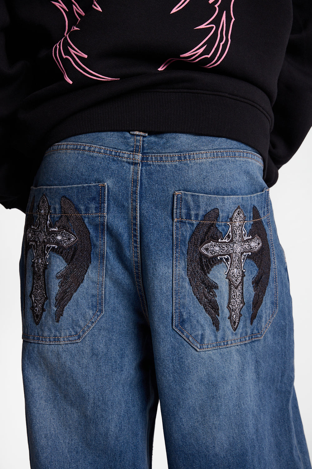 Jean ultra ample brodé Arsenic Jean ultra ample brodé Arsenic