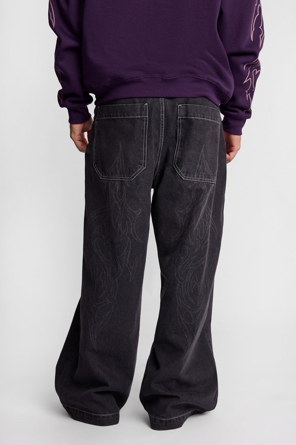 Big Baggy Laser Print Jeans Big Baggy Laser Print Jeans