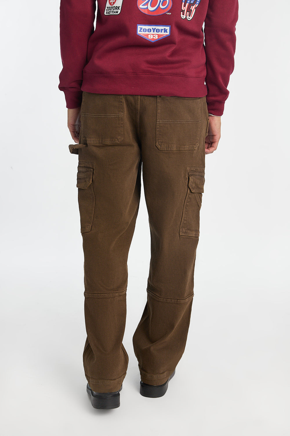 Jean cargo délavé brun homme Jean cargo délavé brun homme