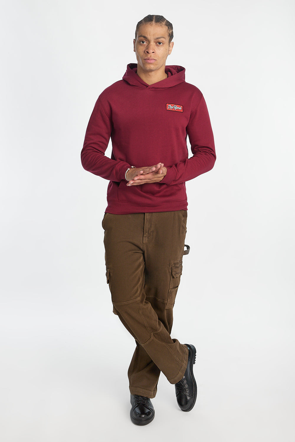 Jean cargo délavé brun homme Jean cargo délavé brun homme