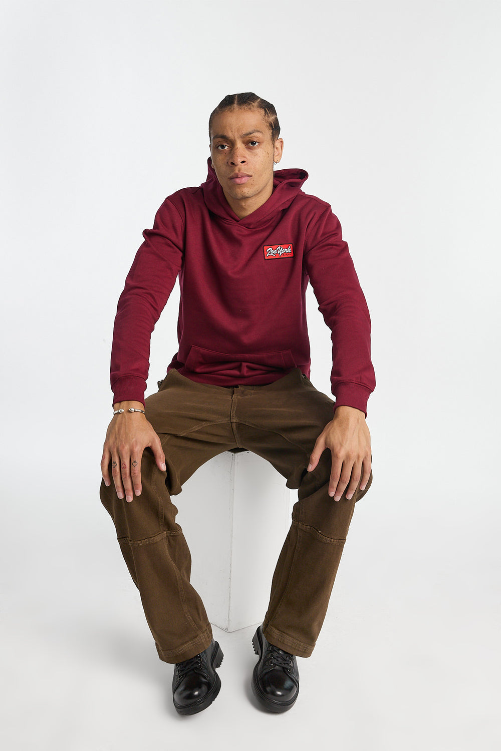 Jean cargo délavé brun homme Jean cargo délavé brun homme