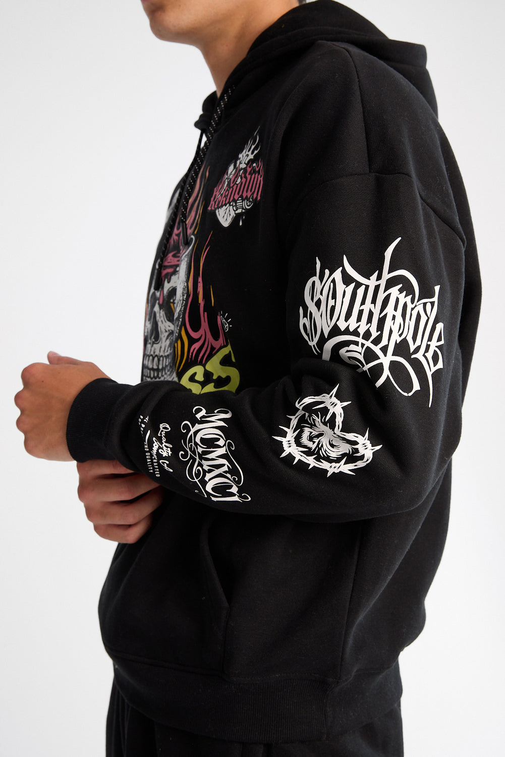 Southpole Ruthless Skull Graphic Hoodie Southpole Ruthless Skull Graphic Hoodie