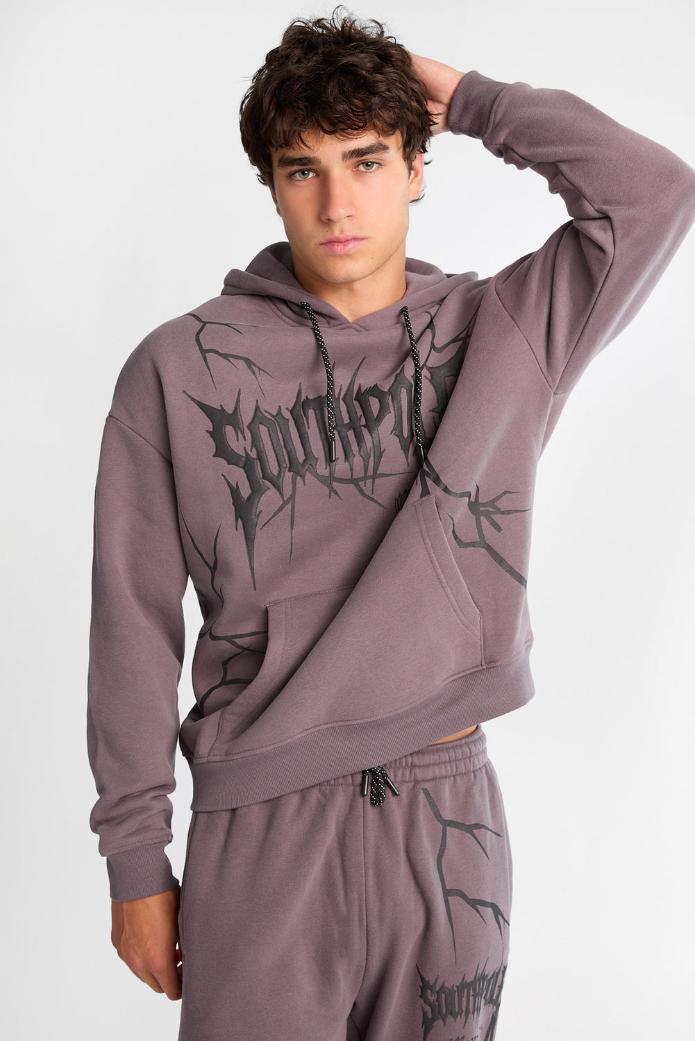 Southpole Gothic Puff Graphic Hoodie Southpole Gothic Puff Graphic Hoodie