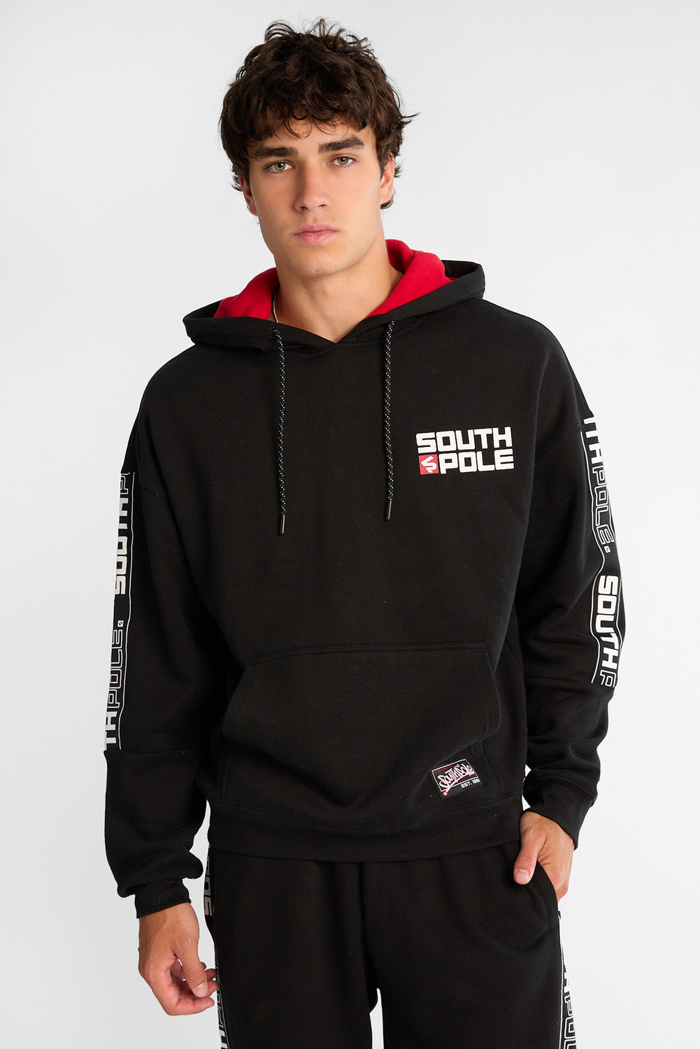Haut à capuchon imprimé Southpole Legacy Haut à capuchon imprimé Southpole Legacy