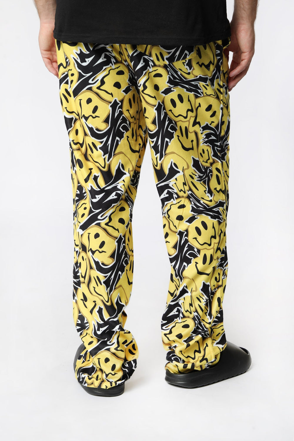 Zoo York Mens Melted Smiley Pajama Bottoms Yellow
