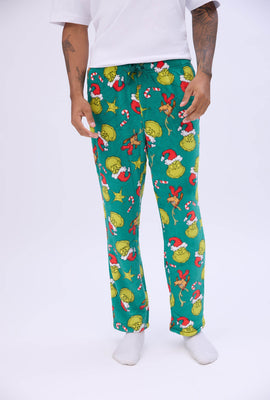 Mens The Grinch Graphic Pajama Bottoms