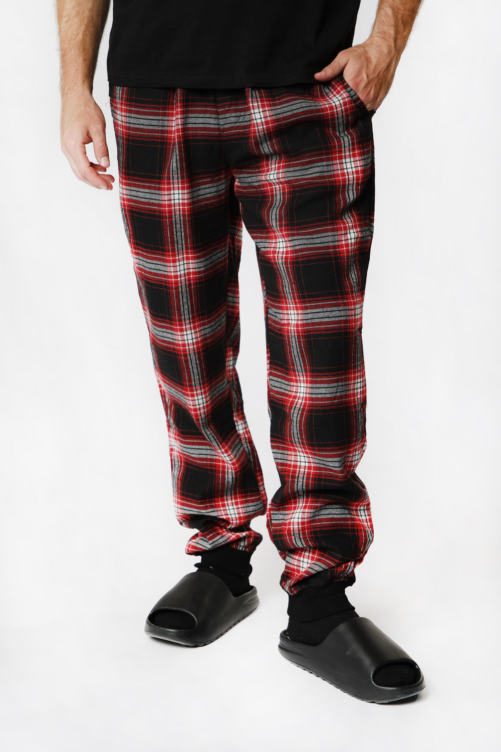 West49 Mens Flannel Plaid Pajama Bottoms West49 Mens Flannel Plaid Pajama Bottoms