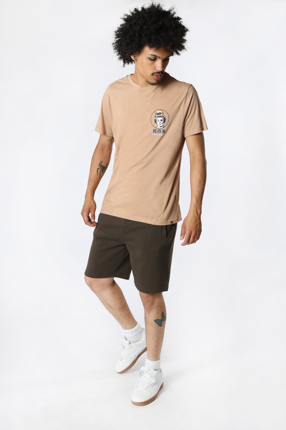 Short en Molleton Amnesia Homme Vert chasseur