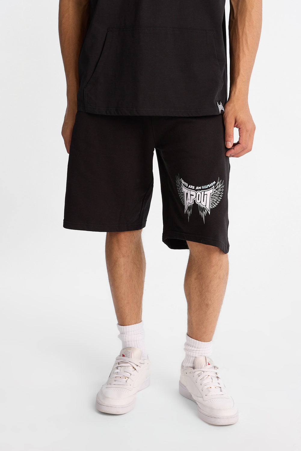 Short en molleton imprimé Tapout Short en molleton imprimé Tapout