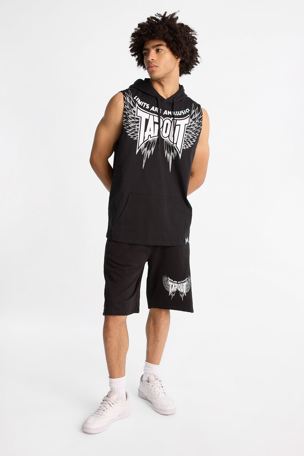 Short en molleton imprimé Tapout Short en molleton imprimé Tapout