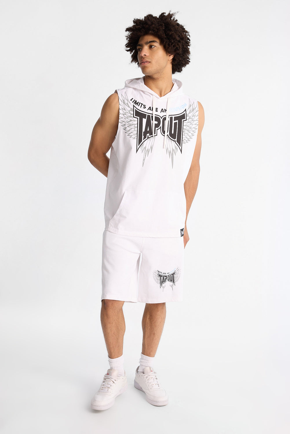 Short en molleton imprimé Tapout Short en molleton imprimé Tapout