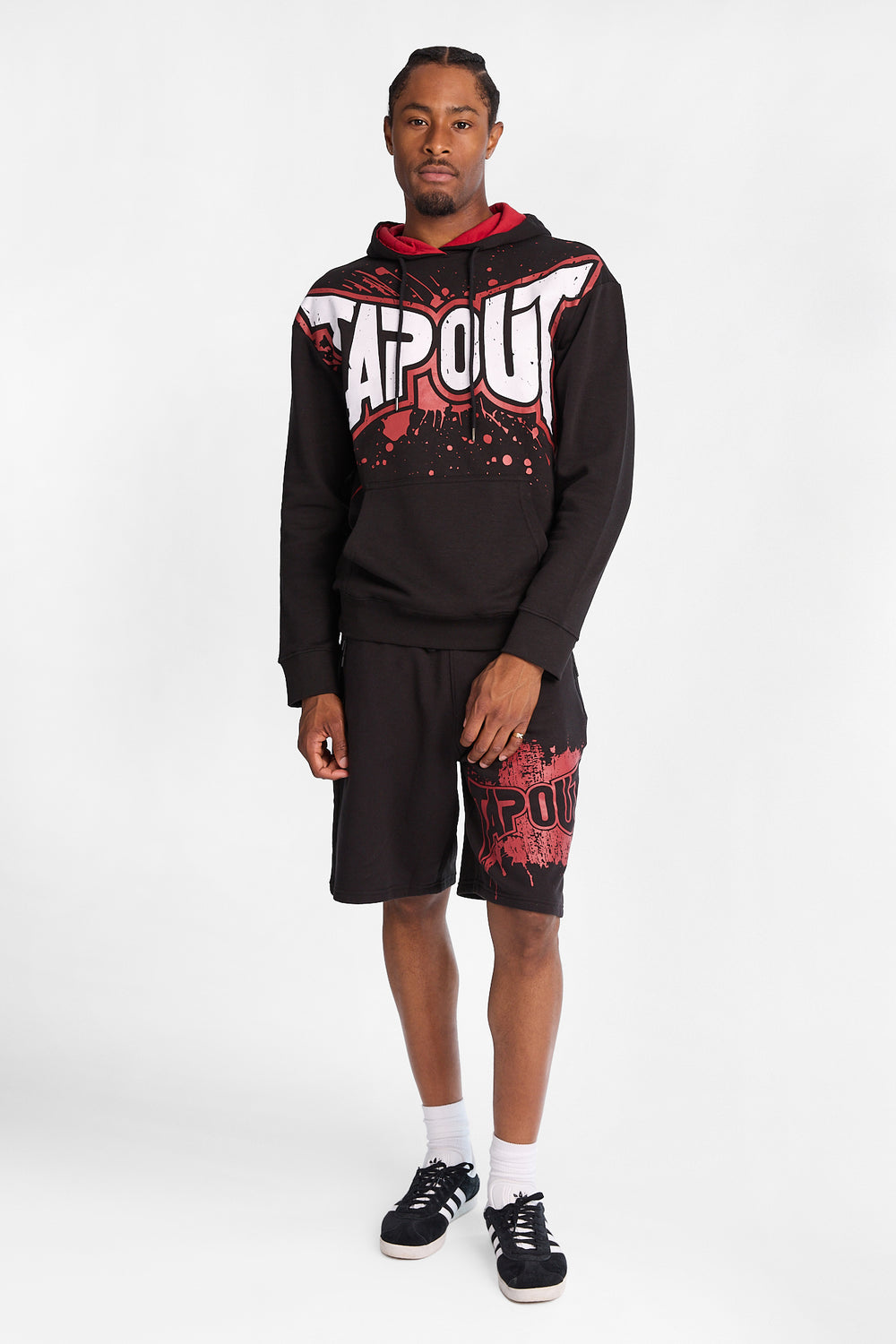 Short en molleton imprimé Tapout Short en molleton imprimé Tapout