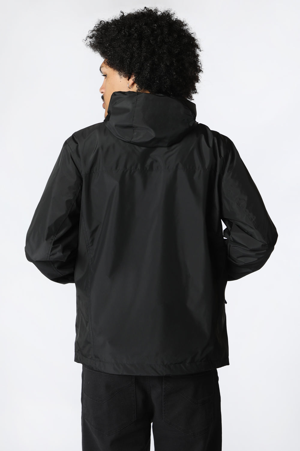 West49 Mens Windbreaker Jacket Black