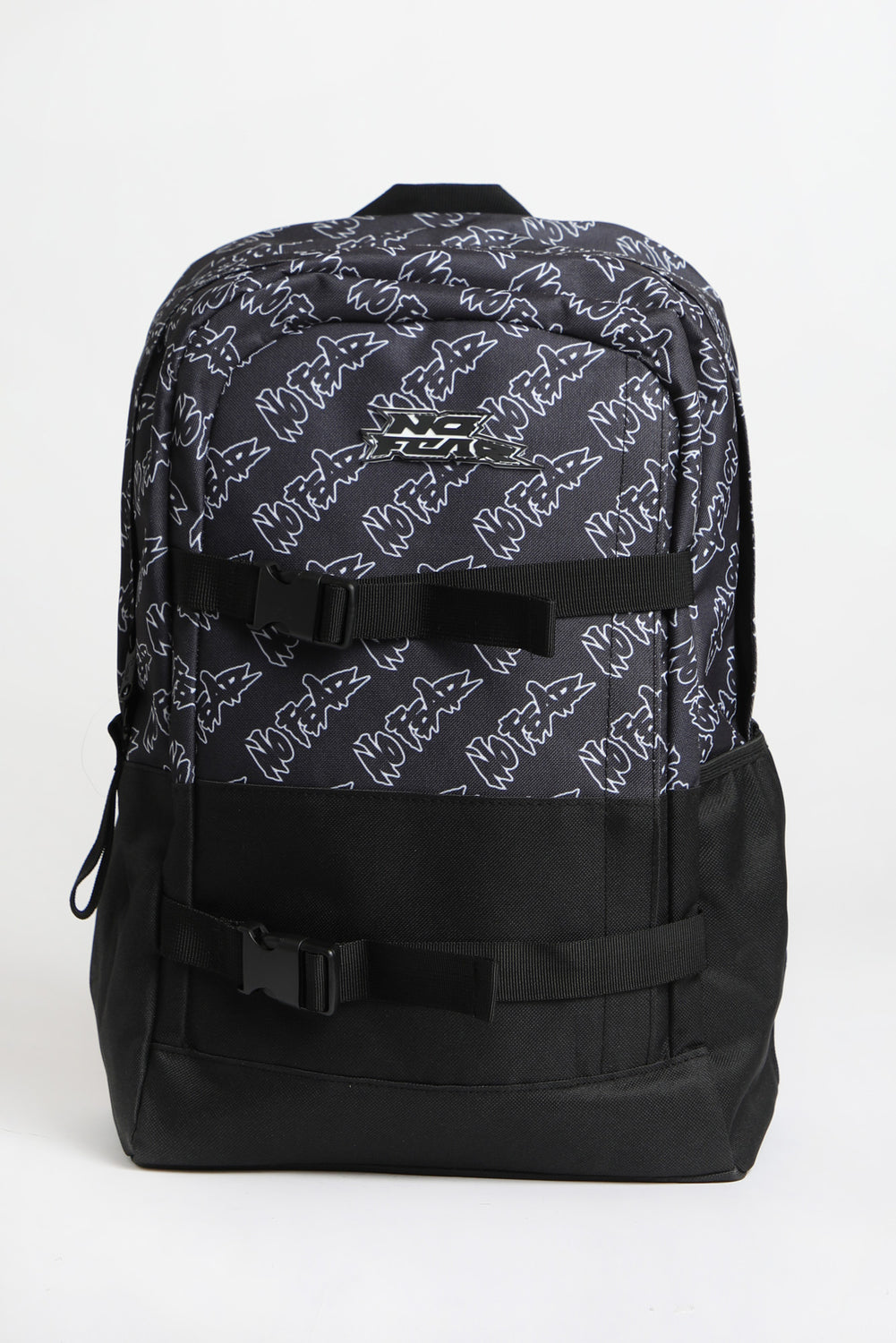 No Fear Logo Print Backpack Black
