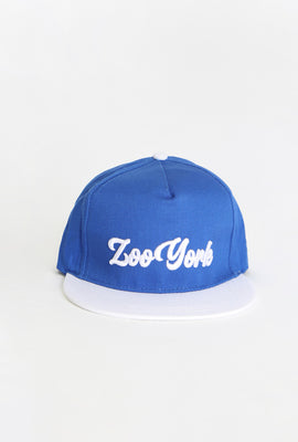 Casquette à Bord Plat Logo Script Zoo York Homme